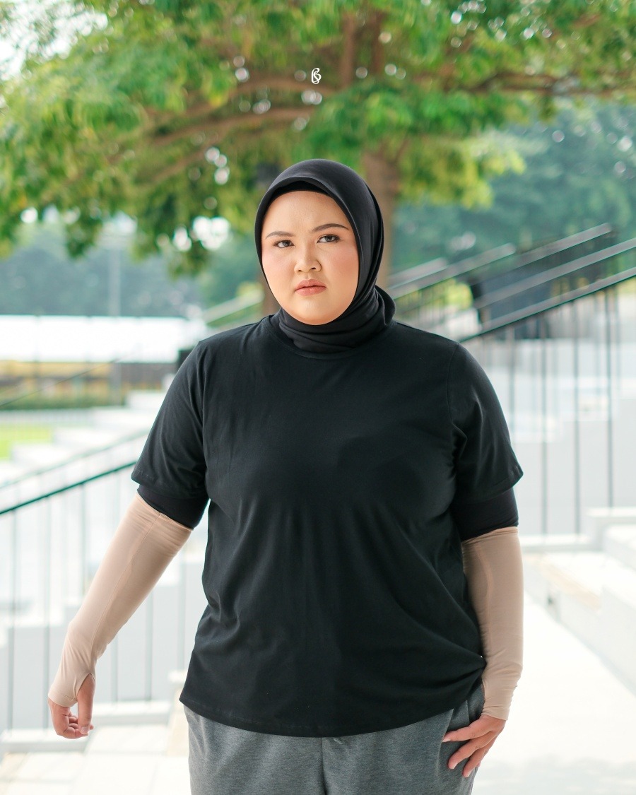 Inka Basic Tee - Black | Kaos Bigsize Jumbo
