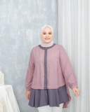 Yuka Blouse - Dusty Pink | Atasan Blouse Bigsize Jumbo