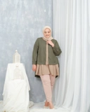Yuka Blouse - Forest | Atasan Blouse Bigsize Jumbo