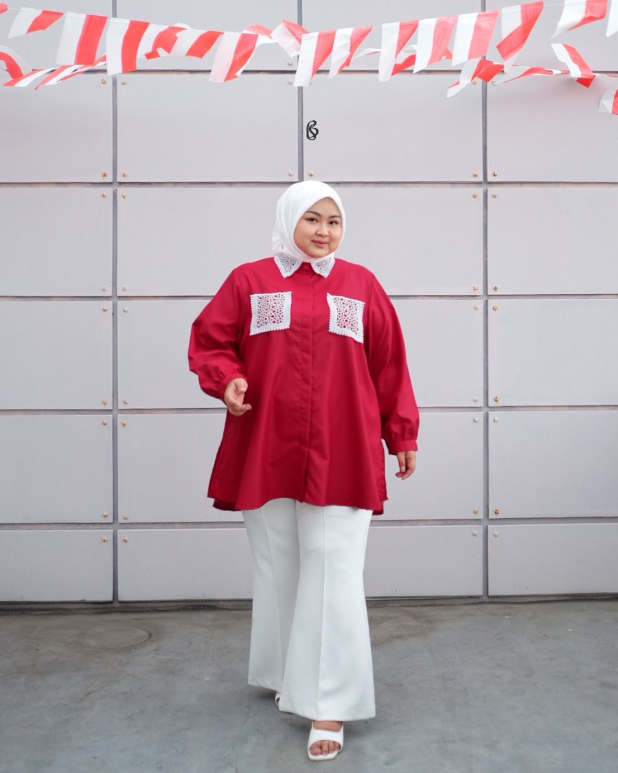 Bibigsize - Viera Blouse | Atasan Blouse Bigsize Jumbo