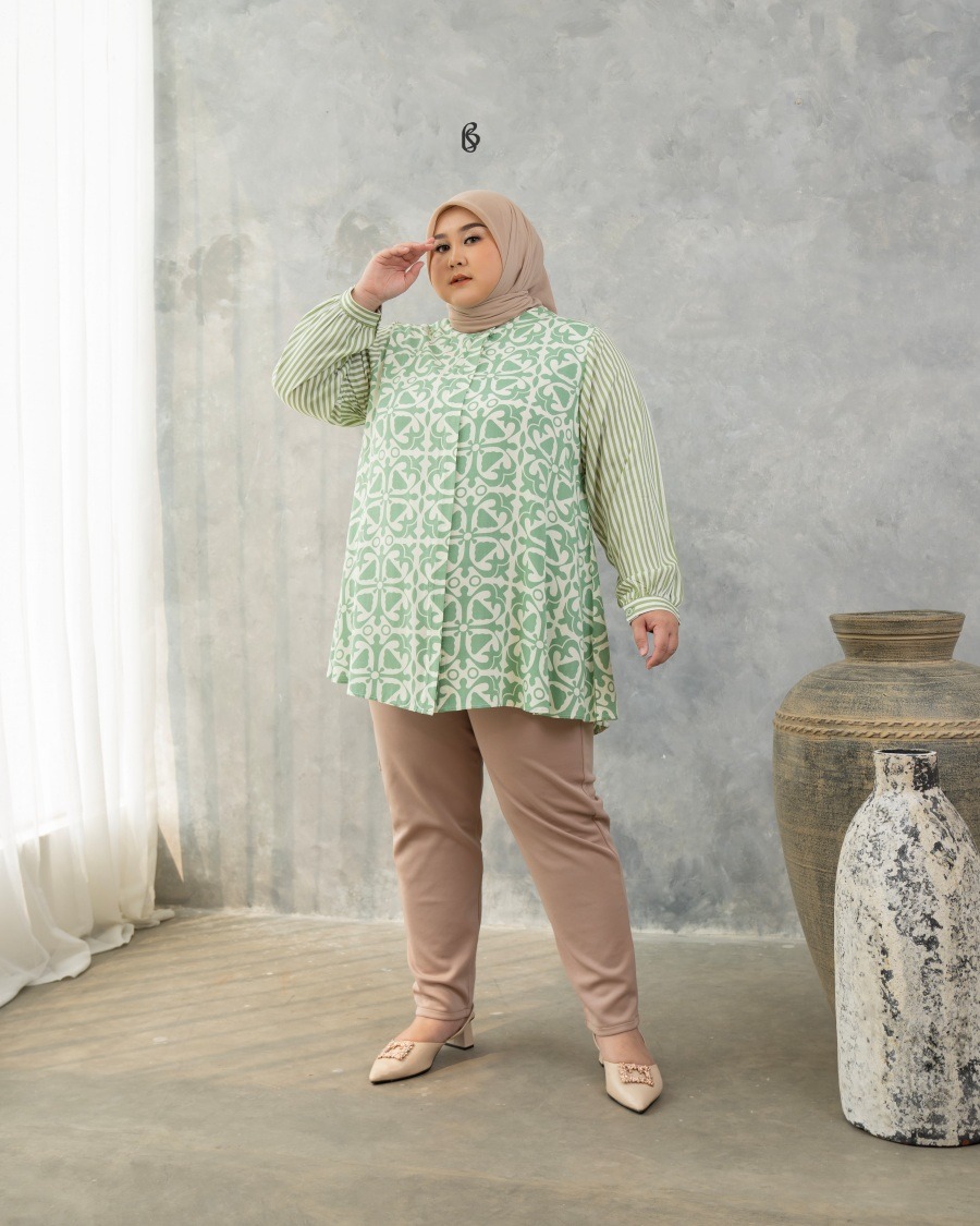 Bibigsize - Amber Blouse | Atasan Blouse Bigsize Jumbo