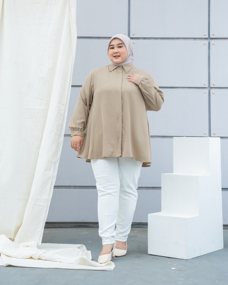 Bibigsize - Rania Blouse | Atasan Blouse Bigsize Jumbo