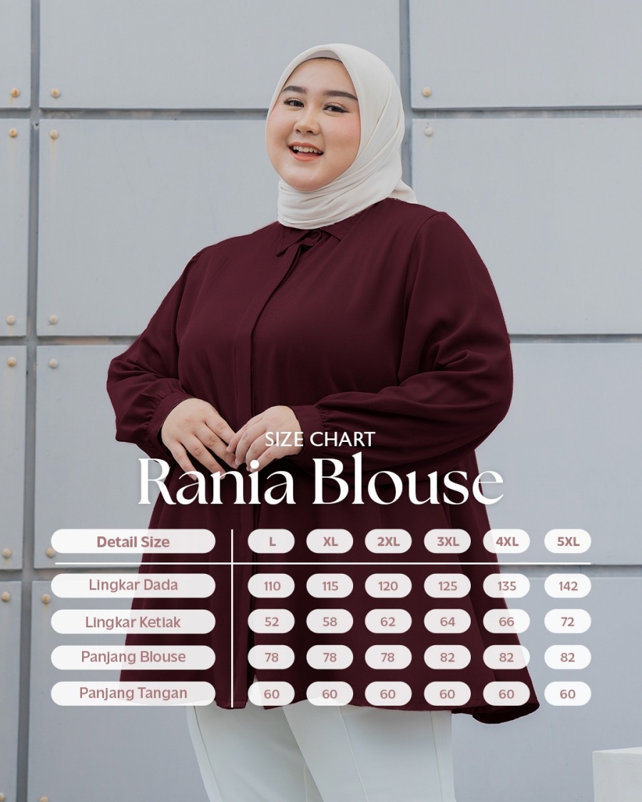 Bibigsize - Rania Blouse | Atasan Blouse Bigsize Jumbo