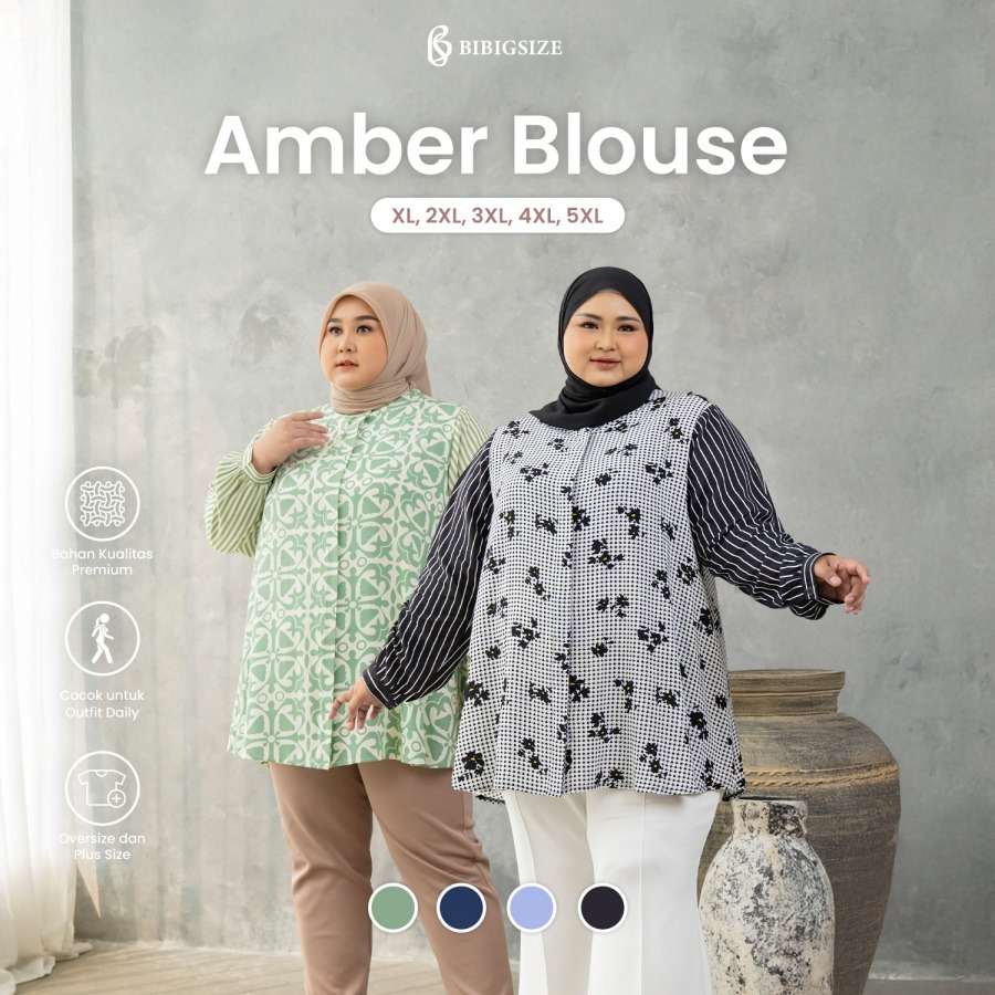 Bibigsize - Amber Blouse | Atasan Blouse Bigsize Jumbo