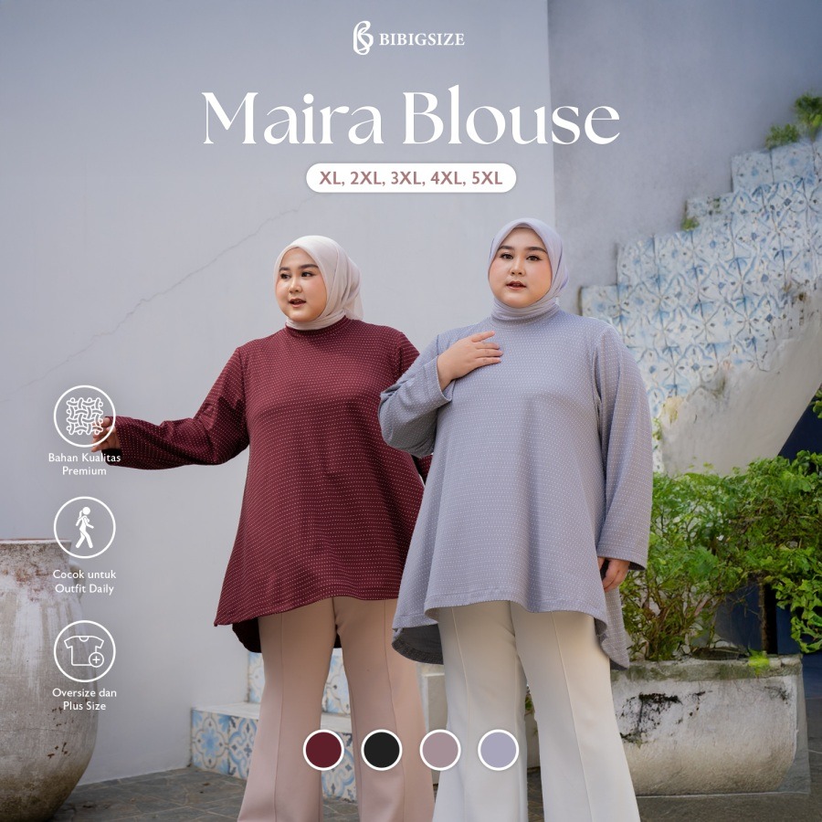 Bibigsize - Maira Blouse | Atasan Blouse Bigsize Jumbo