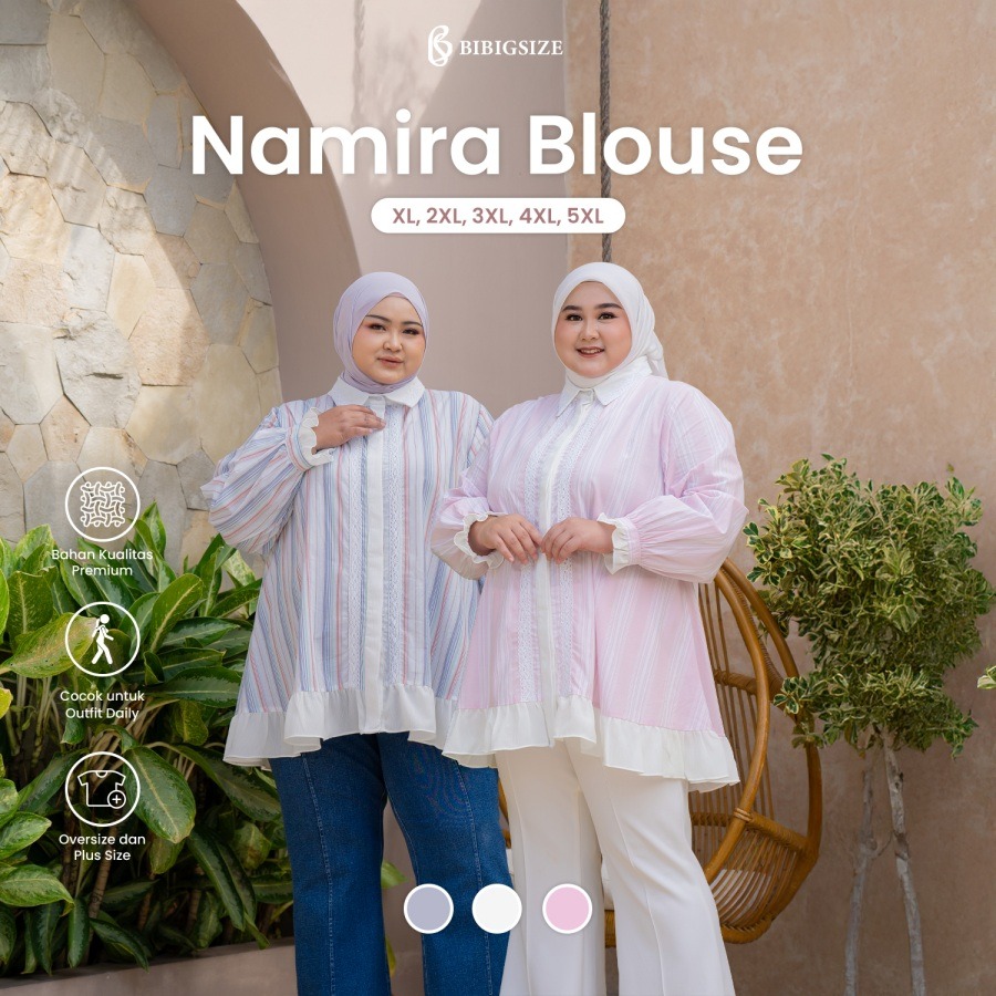 Bibigsize - Namira Blouse | Atasan Blouse Bigsize Jumbo