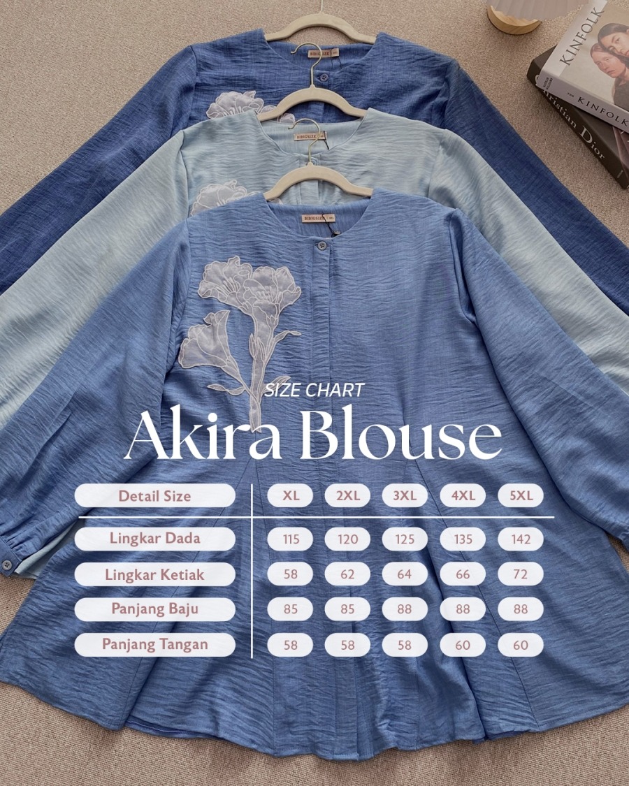 Bibigsize - Akira Blouse | Atasan Blouse Bigsize Jumbo