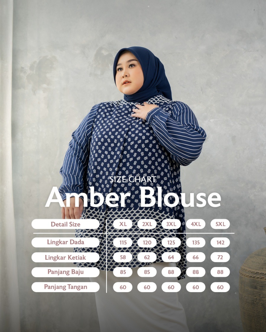 Bibigsize - Amber Blouse | Atasan Blouse Bigsize Jumbo