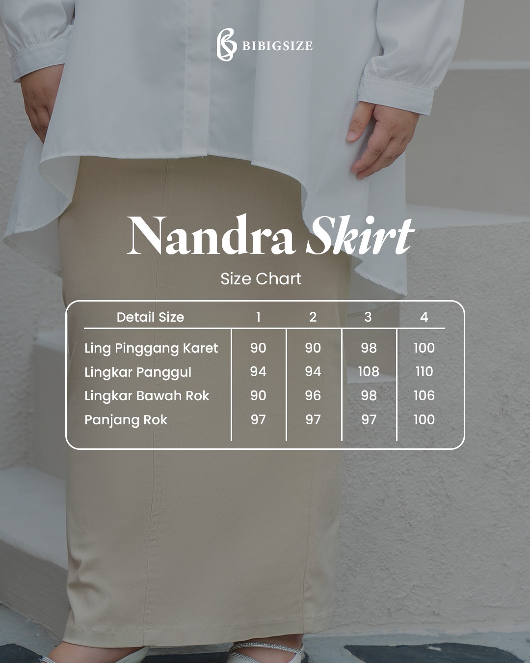 Nadra Skirt - Black | Rok Span Bigsize Jumbo