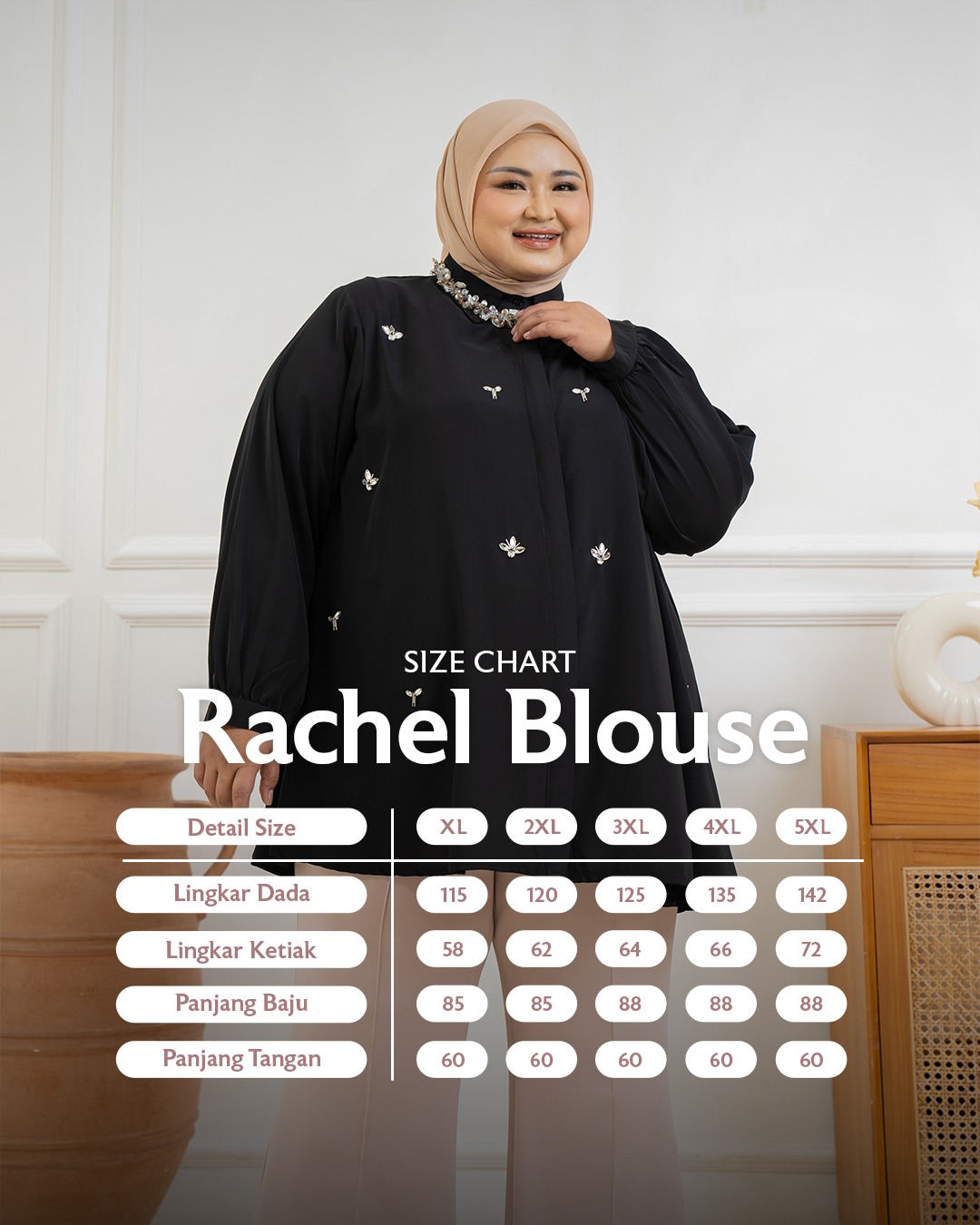 Bibigsize - Rachel Blouse | Atasan Blouse Bigsize Jumbo