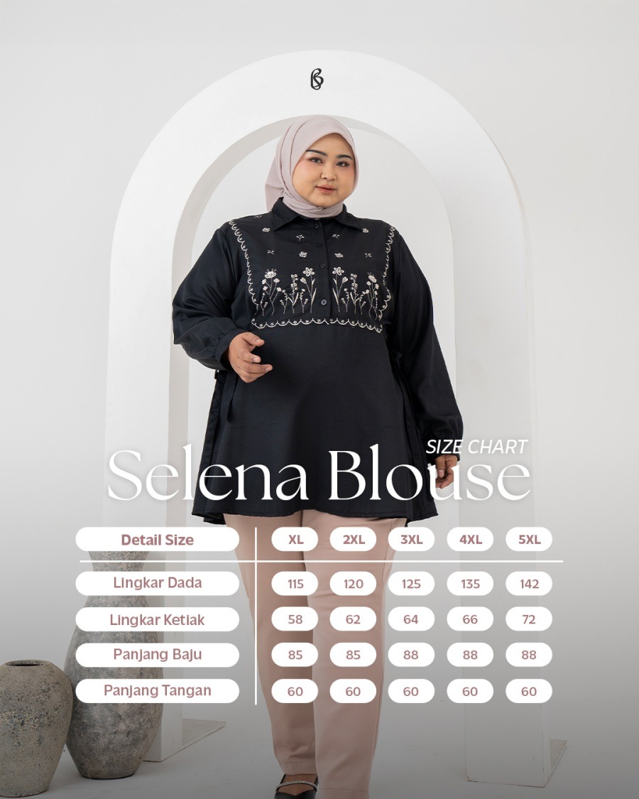 Bibigsize - Selena Blouse | Atasan Blouse Bigsize Jumbo