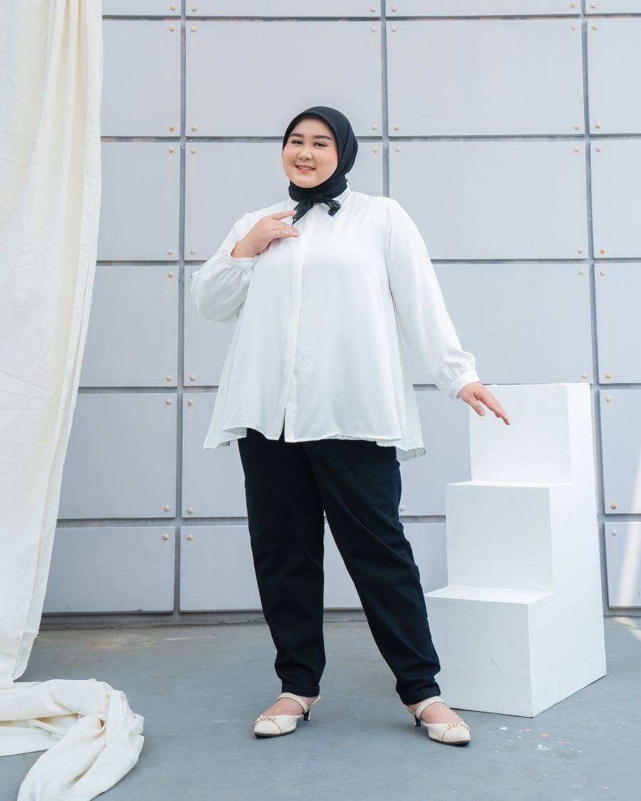 Bibigsize - Rania Blouse | Atasan Blouse Bigsize Jumbo
