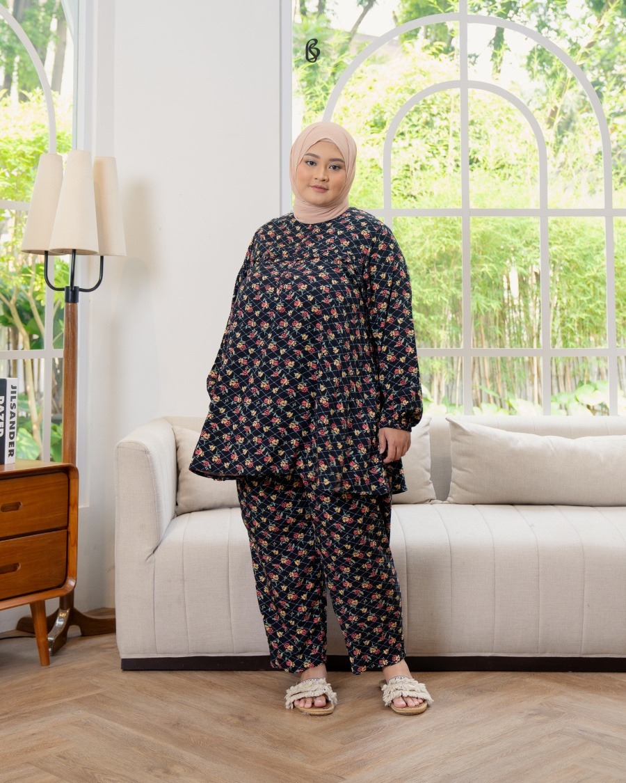 Deara Pajamas - Black | Piyama Bigsize Jumbo