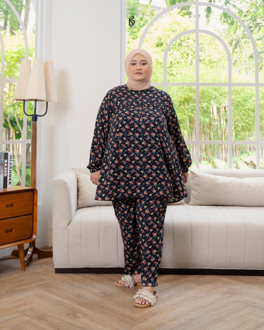 Deara Pajamas - Black | Piyama Bigsize Jumbo