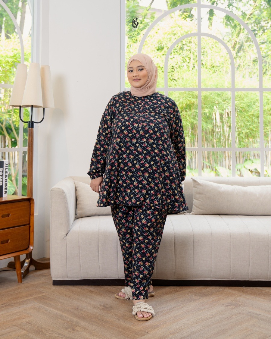 Deara Pajamas - Black | Piyama Bigsize Jumbo