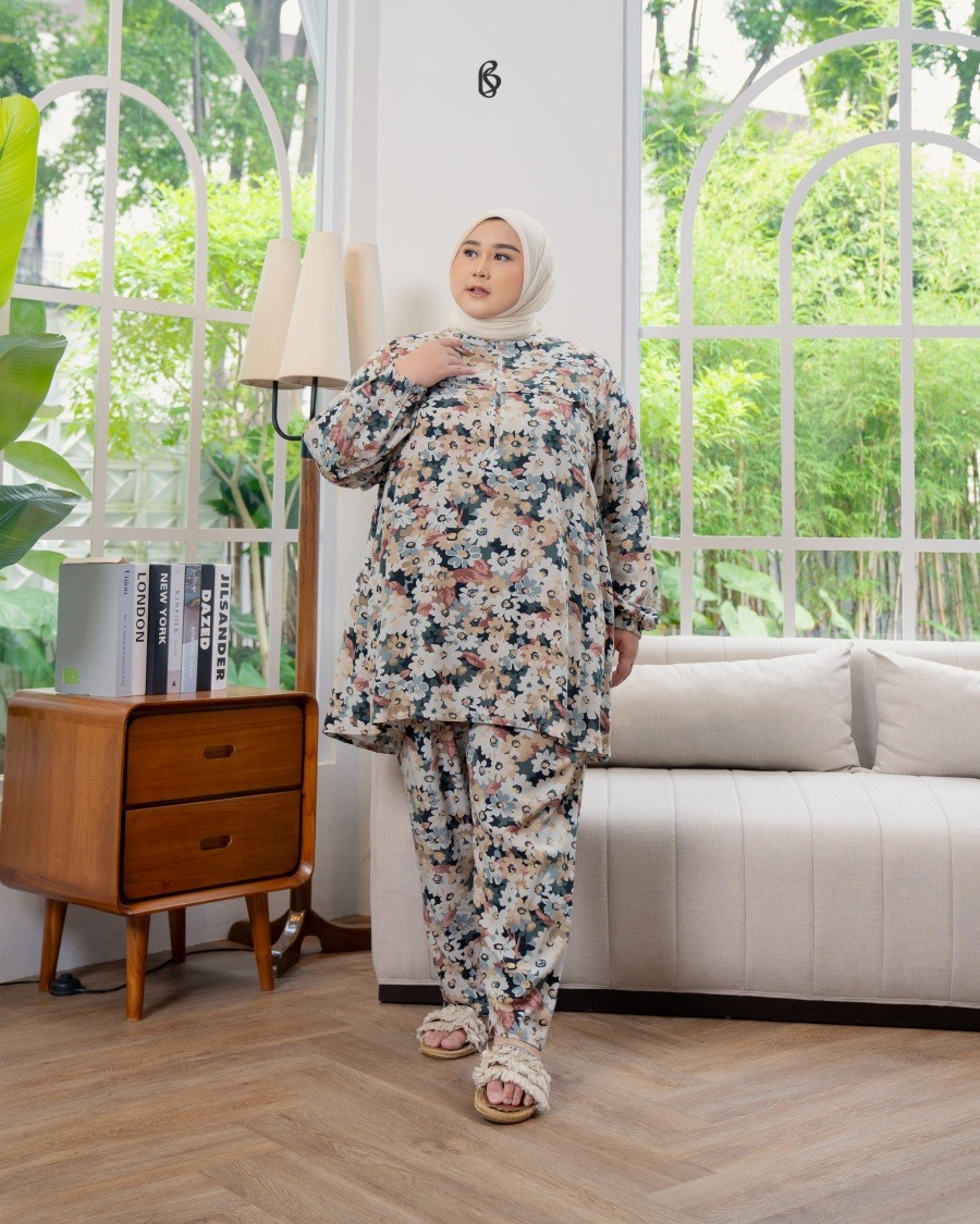 Deara Pajamas - Fossil | Piyama Bigsize Jumbo