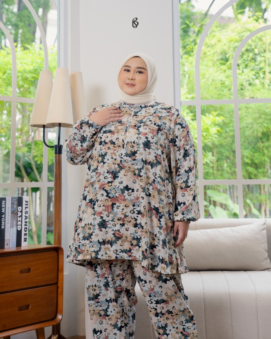 Deara Pajamas - Fossil | Piyama Bigsize Jumbo