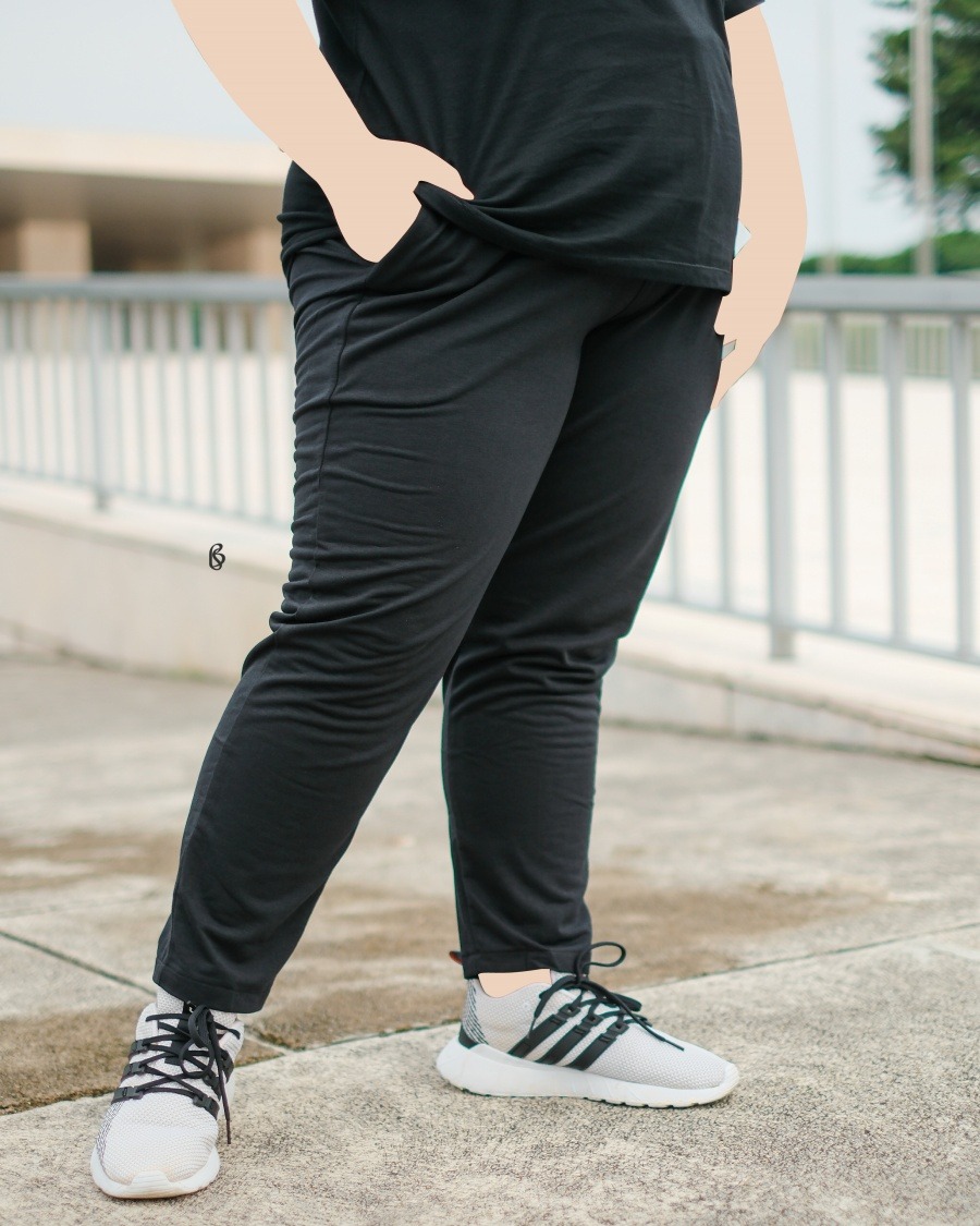Lexa Pants - Black | Celana Olahraga Bigsize Jumbo
