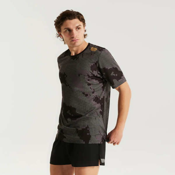 PRESSIO - Men - Elite SS Top - Camo/Black