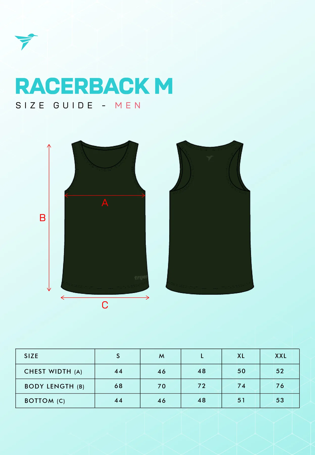 TRIJEE - Men ES Racerback - Black