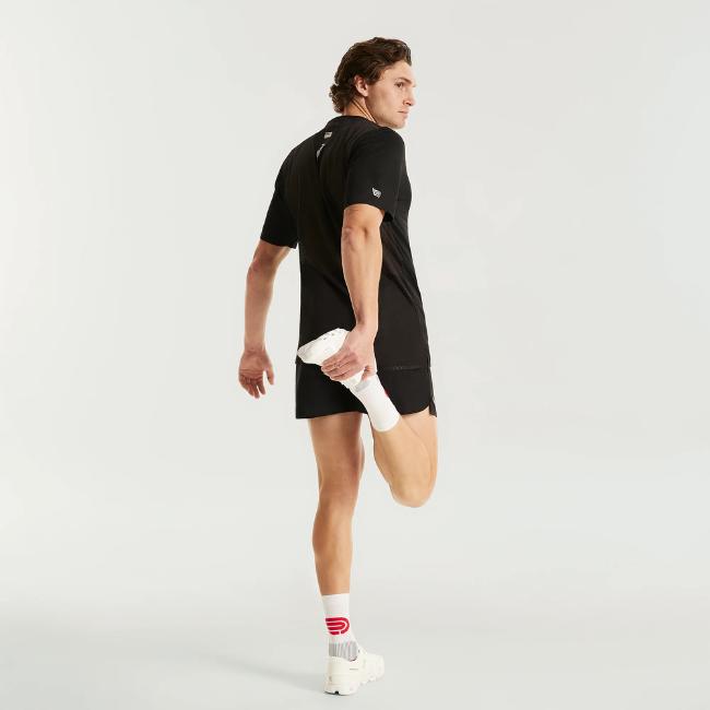 PRESSIO - Men - Elite SS Top - Black/Silver