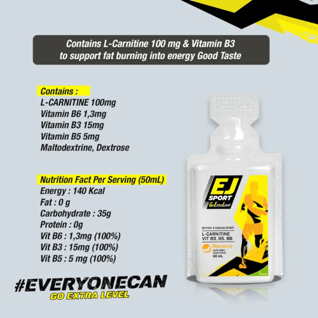 EJ Sport Gel - 50ml - Banana