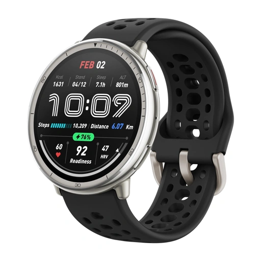 AMAZFIT - Active 2 Round Premium - Universal Black Leather