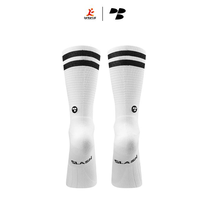 Personal Best Run - Performance Sock - Double Slash - White
