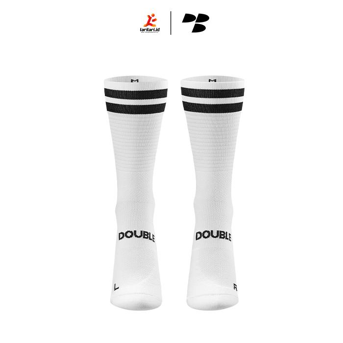 Personal Best Run - Performance Sock - Double Slash - White