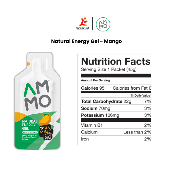 AMMO - Natural Energy Gel - Mango