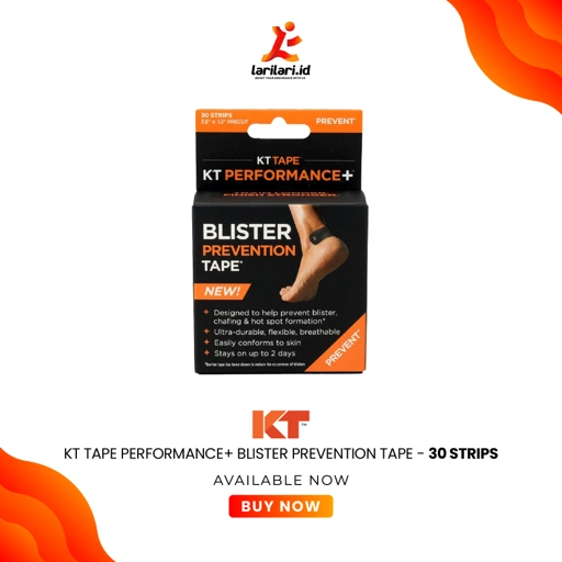 KT Tape Performance + Blister Prevention Tape 30 strips - Black