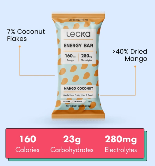 LECKA - Energy Bar - Mango Coconut