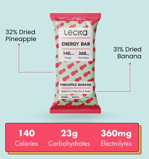 LECKA - Energy Bar - Pineapple Banana
