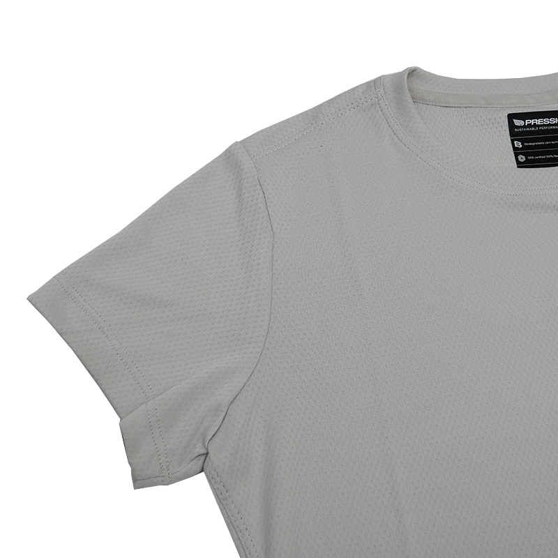 PRESSIO - Women - Sustain SS Top - Light Grey/Matte