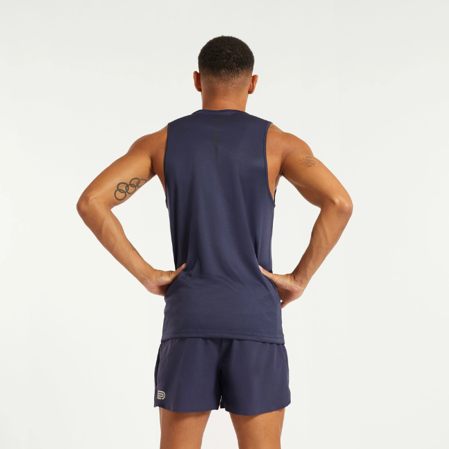 PRESSIO - Men - Perform Singlet - Navy/Matte