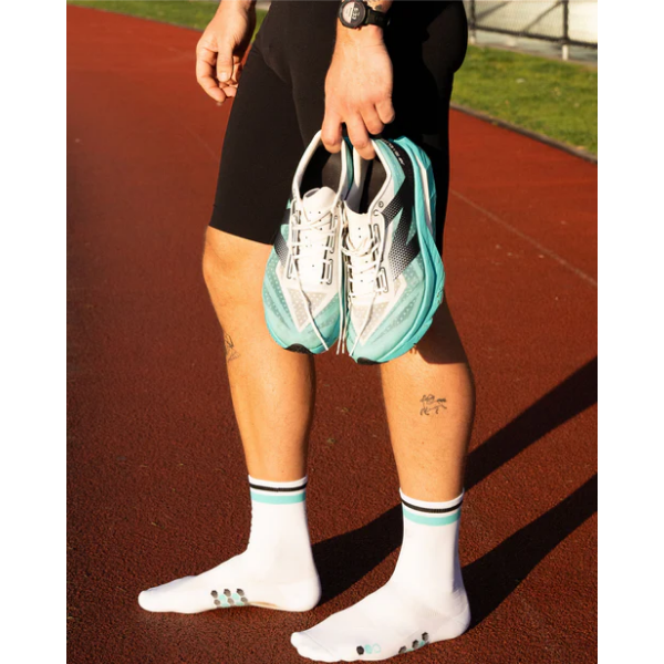 SHYU - Quarter Crew - White - Jade - Black