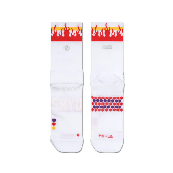 SHYU - Half Crew - White - Flame - Amber