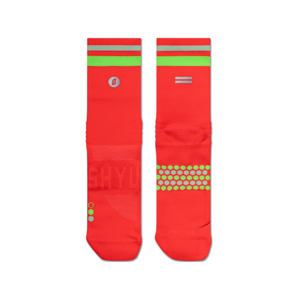 SHYU - Half Crew - Crimson - Lime - Powder