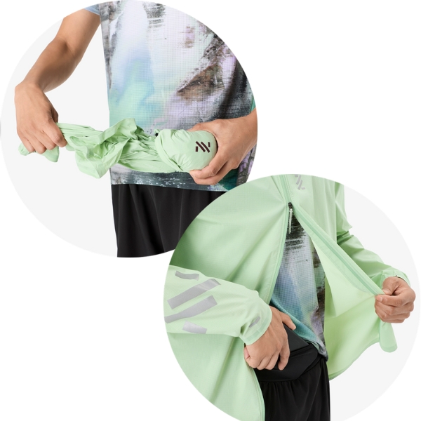 NNormal - Women's Trail Wind Jacket - Light Green