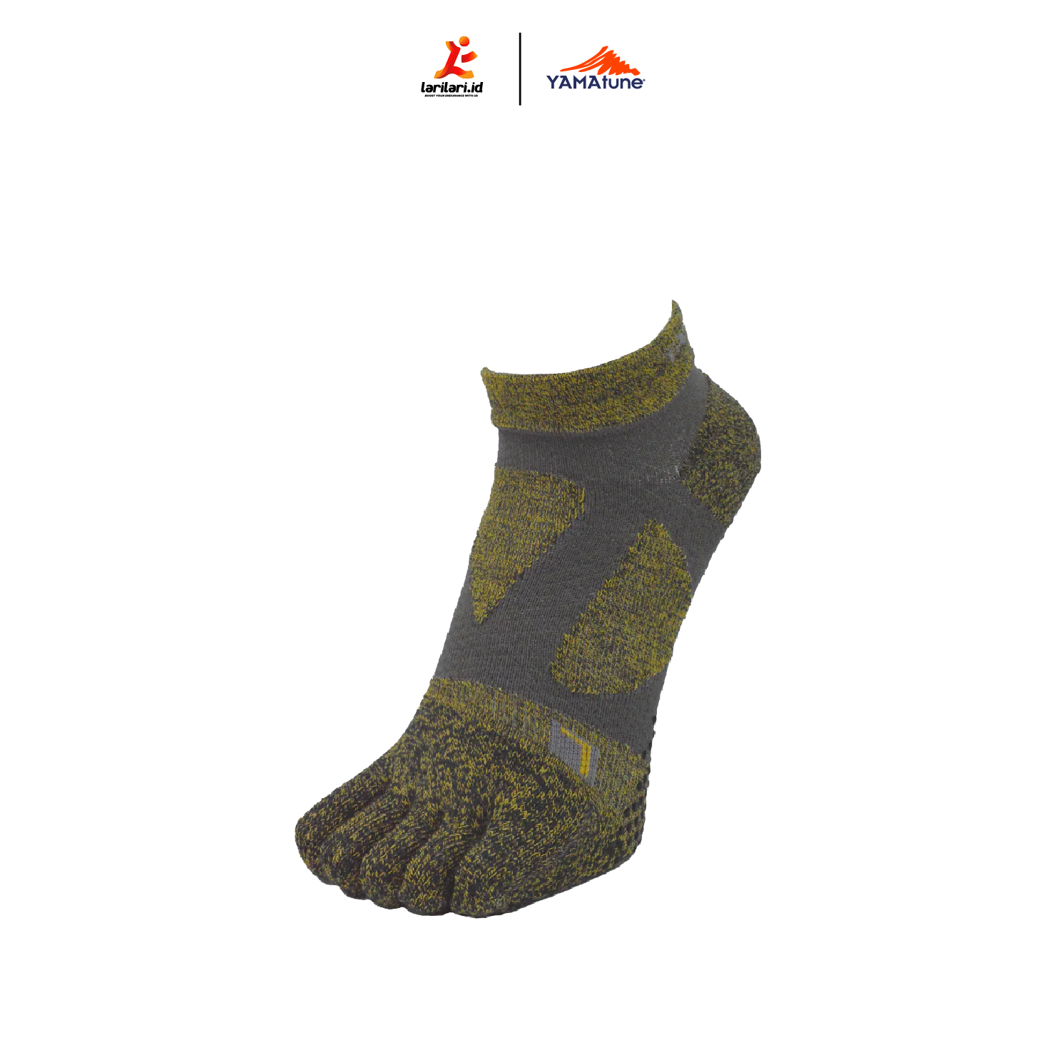 YAMAtune - Spider Arch Short - 5 Toe - Anti-Slip Dots - Heather Gold