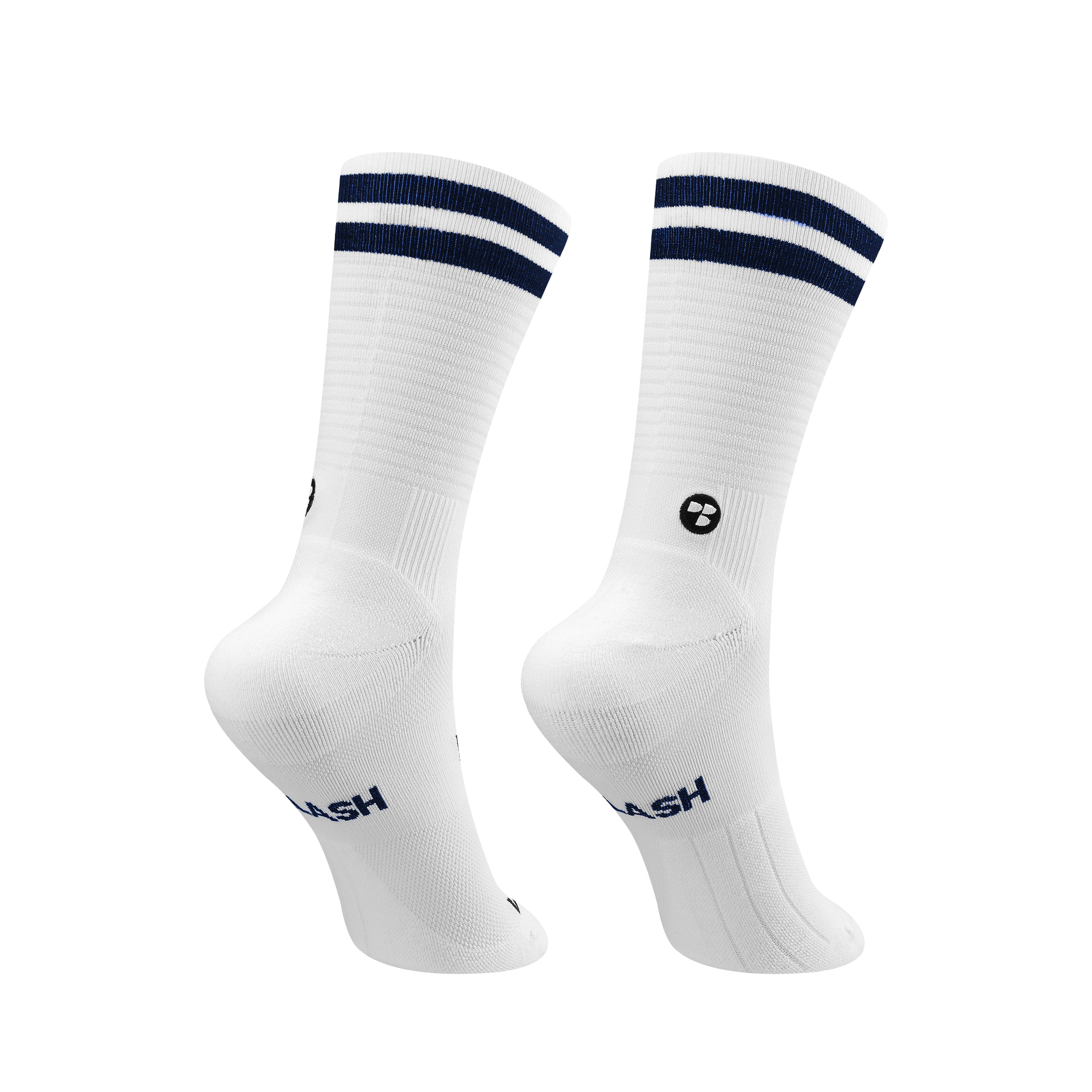 Personal Best Run - Performance Sock - Double Slash - White Navy