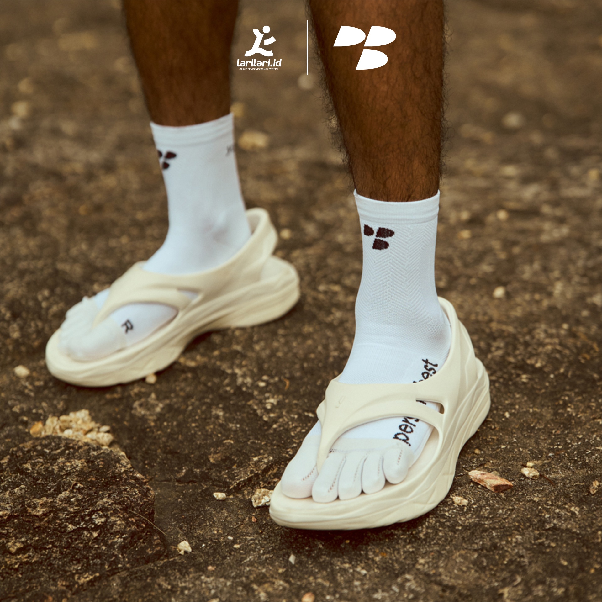 Personal Best Run - Performance Sock - 5 Finger - White