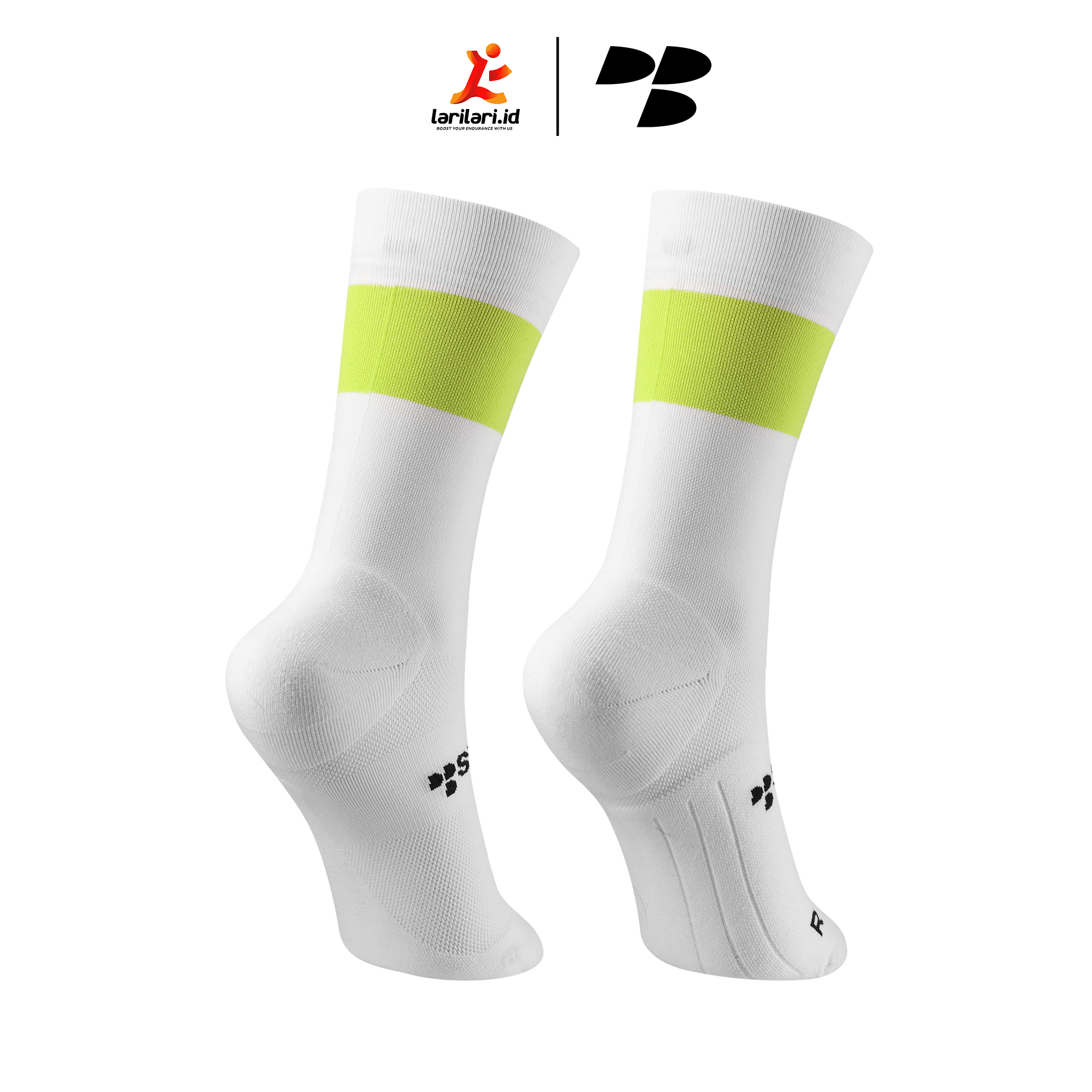 Personal Best Run - Spectrum Crew Sock - White Venom