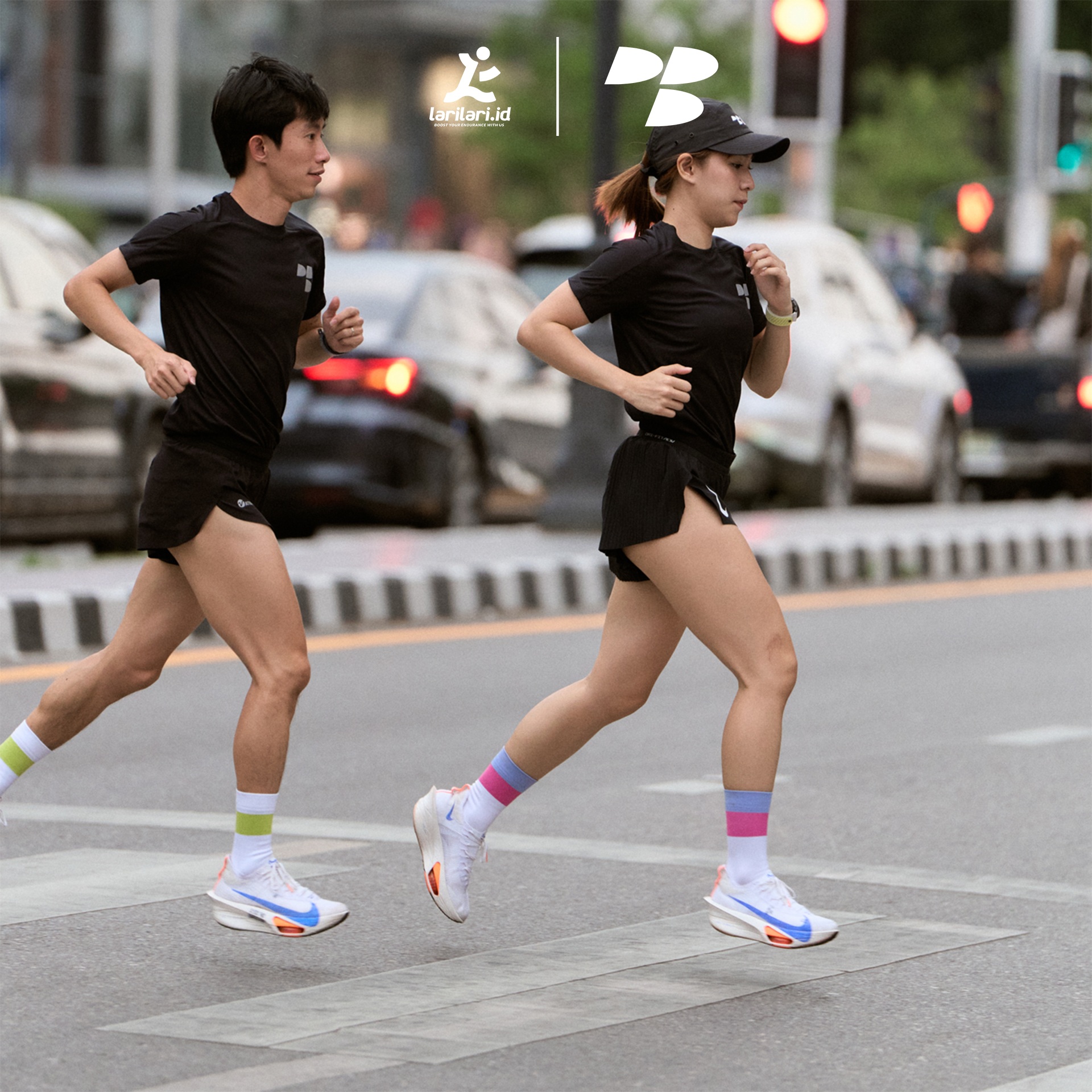 Personal Best Run - Spectrum Crew Sock - Pink Plum