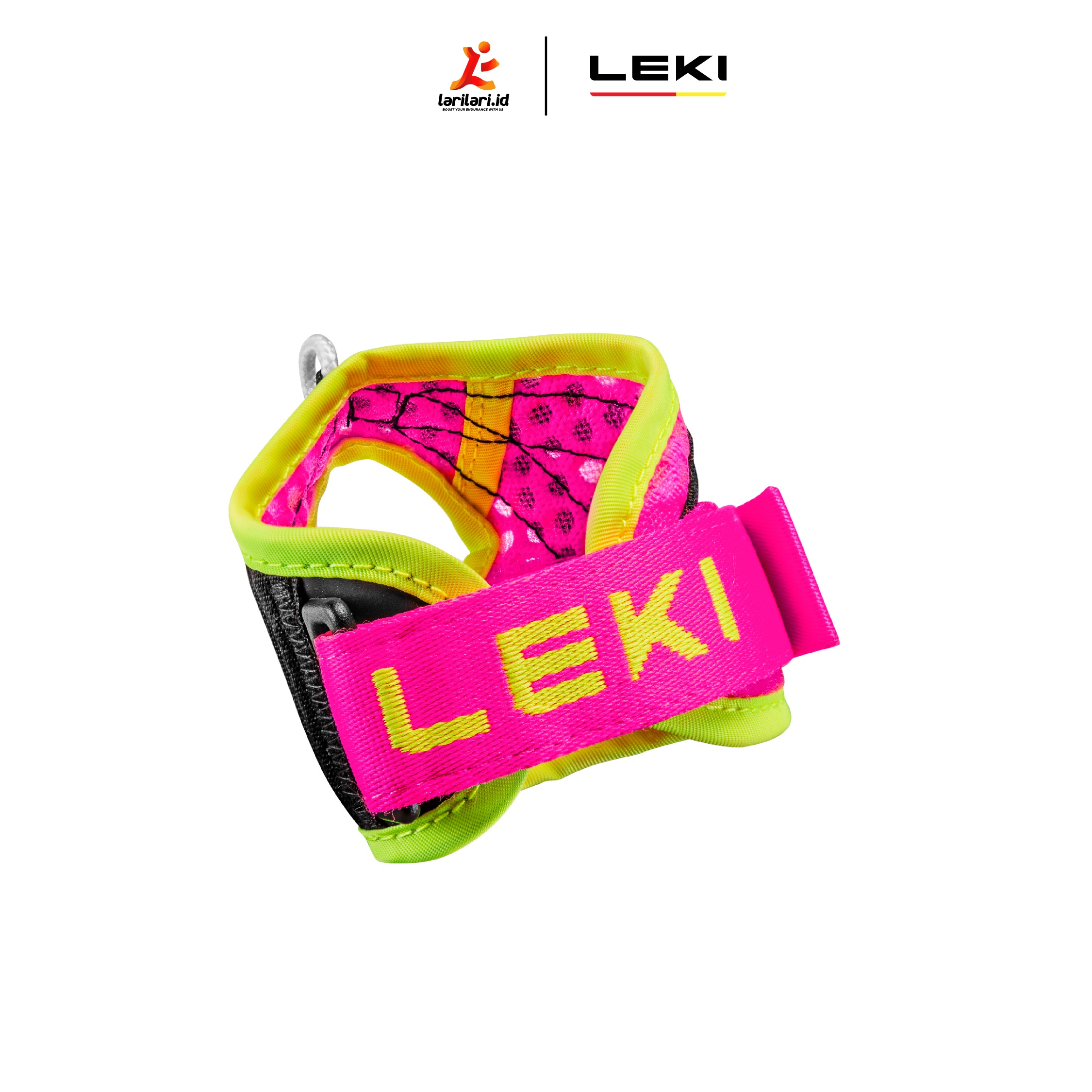 LEKI - Shark Frame Strap Mesh -  Neon Pink Neon Yellow