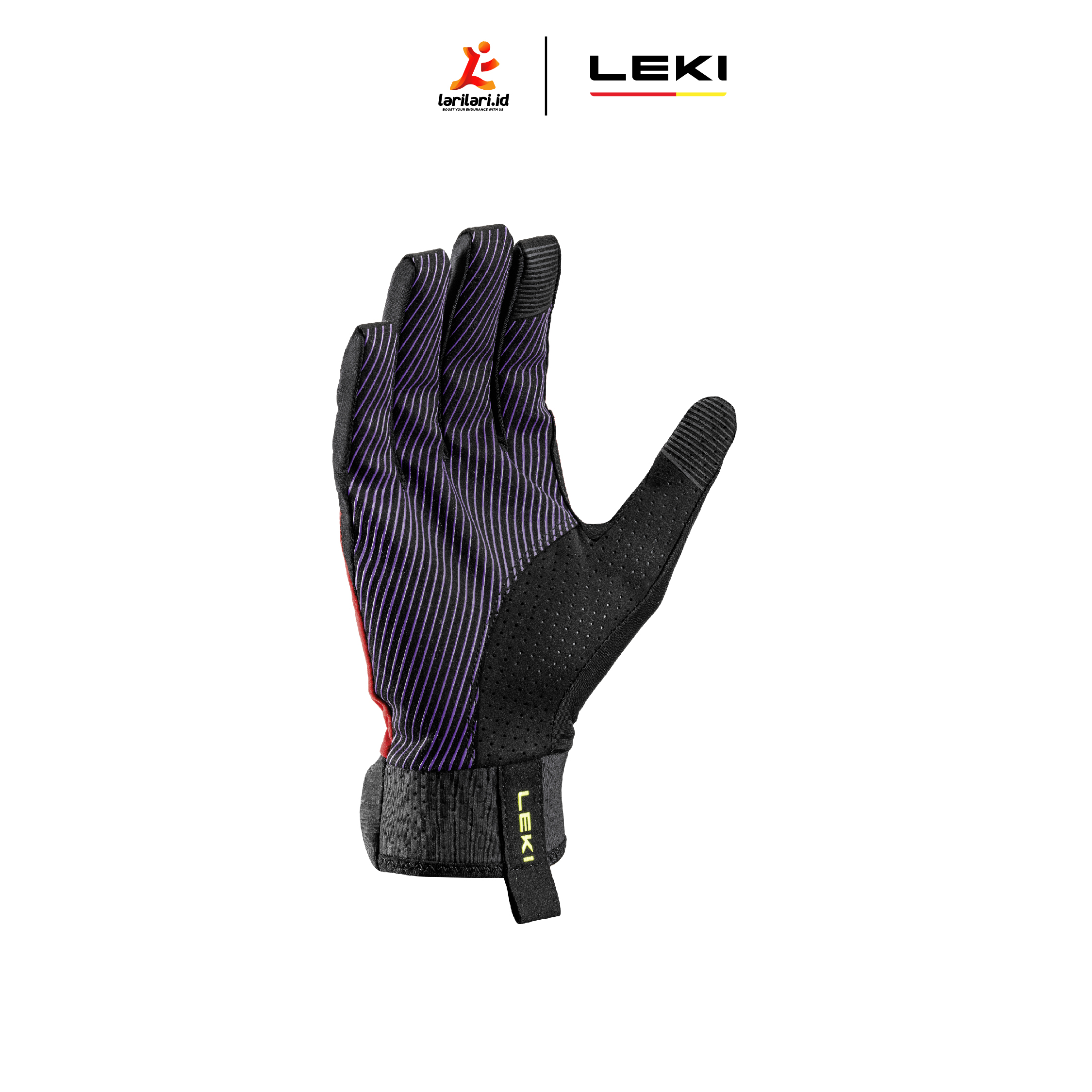 LEKI - NEOTRAIL STORM - Red - Violet Neon Yellow