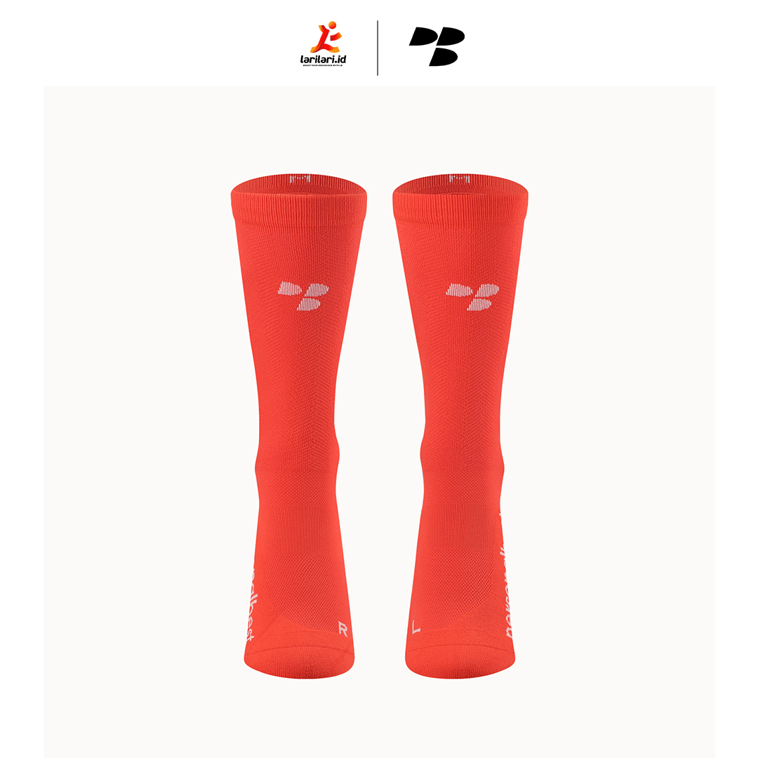 Personal Best Run - Performance Crew Sock - Red