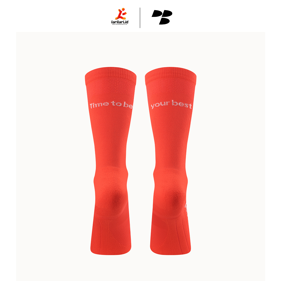 Personal Best Run - Performance Crew Sock - Red