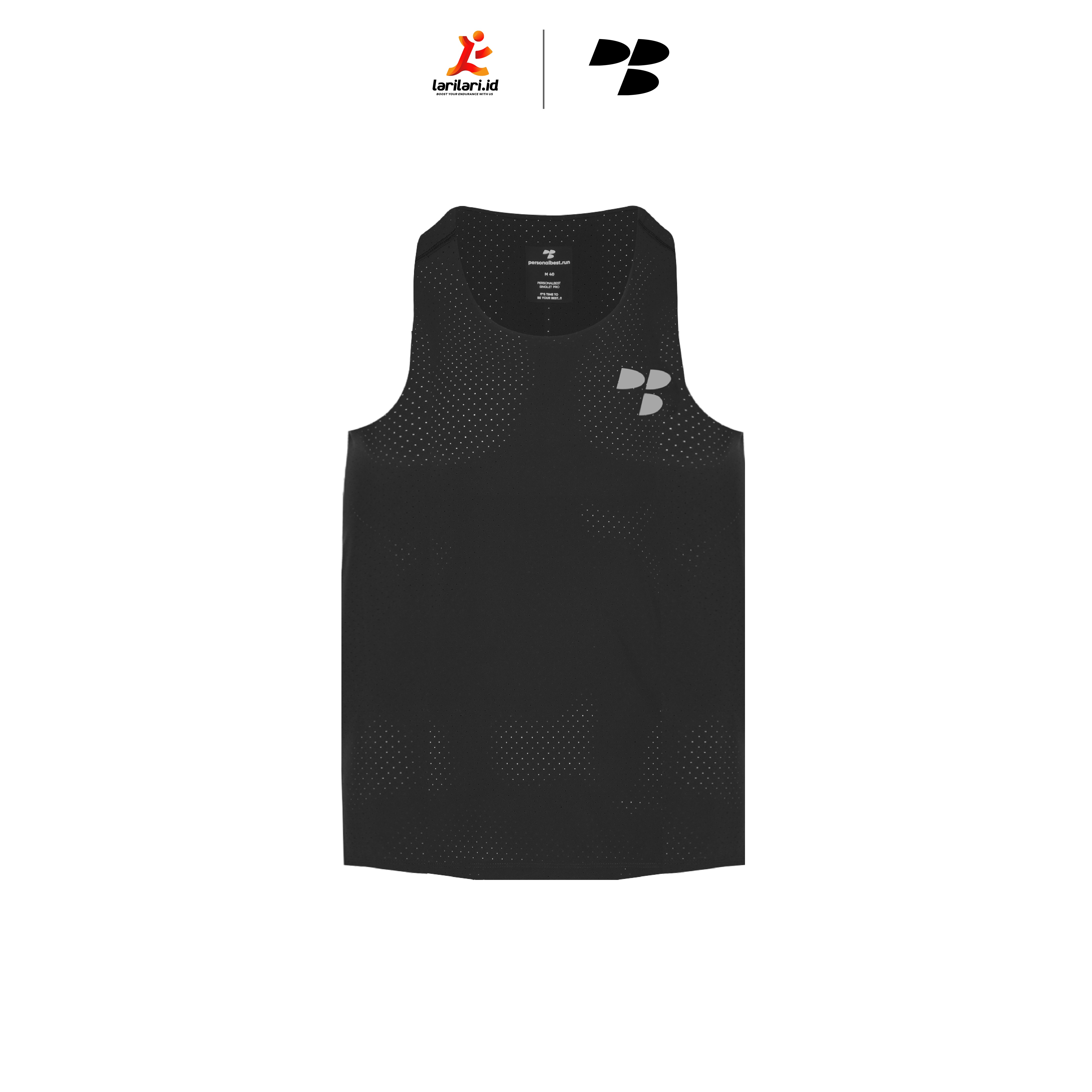 Personal Best Run - Unisex Performance Singlet - Black
