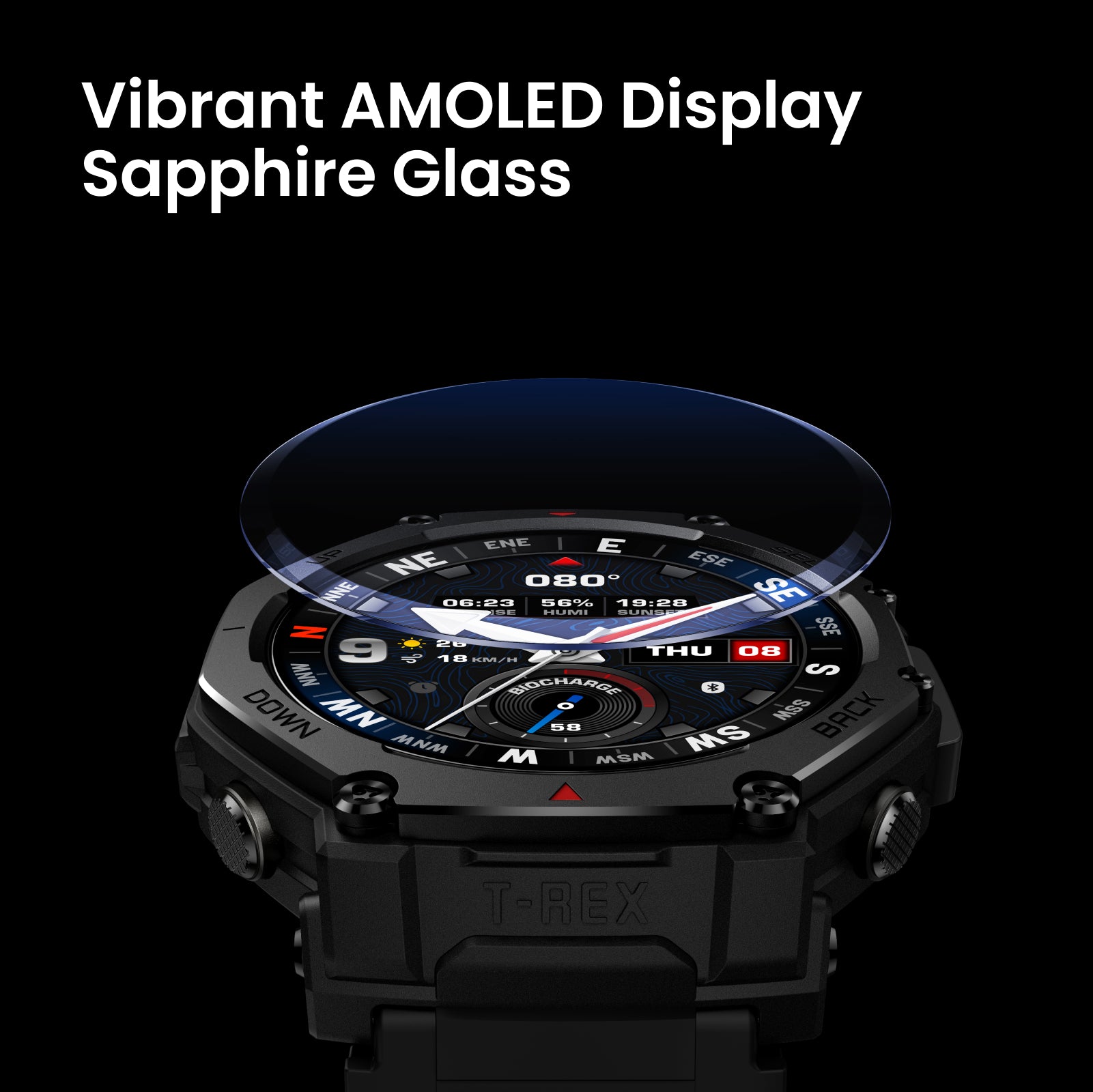 AMAZFIT - T Rex 3 Pro 48MM - Tactical Black
